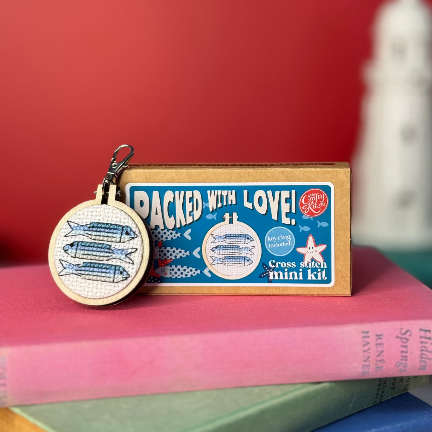 Packed with Love! Seaside Mini Matchbox Cross Stitch Kit