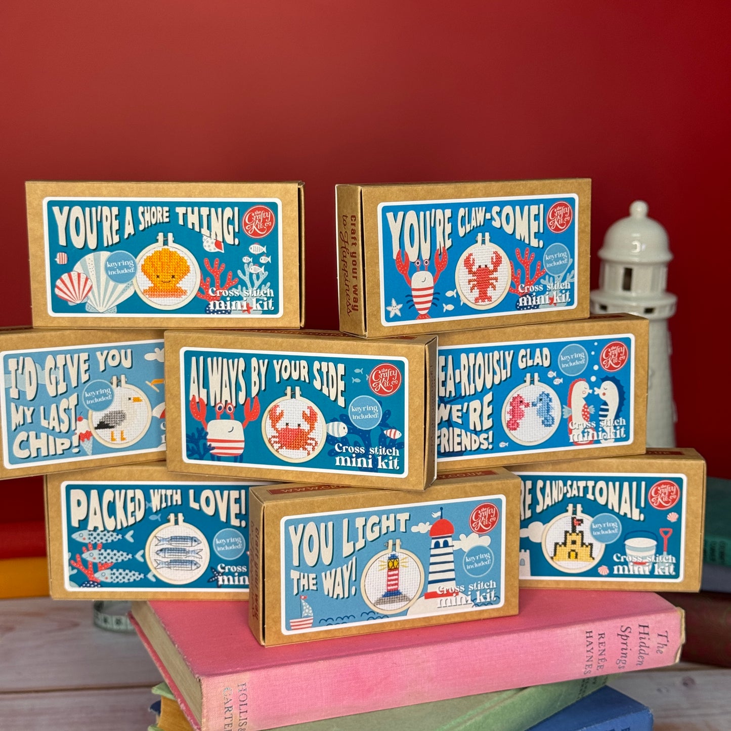 Seaside Mini Matchbox Cross Stitch Bundle