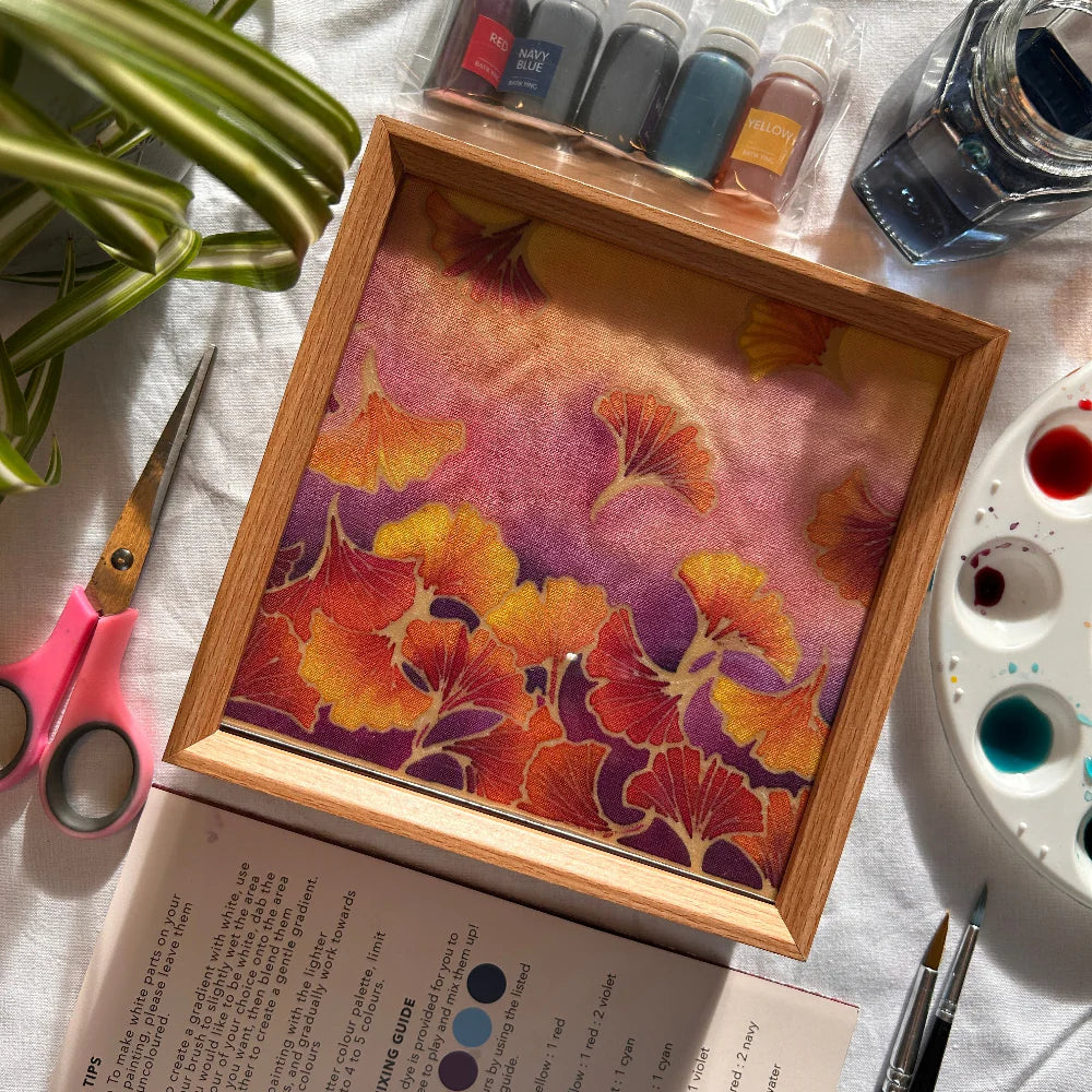 Golden Gingko - Batik Lamp Kit