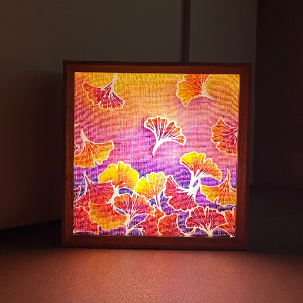 Golden Gingko - Batik Lamp Kit