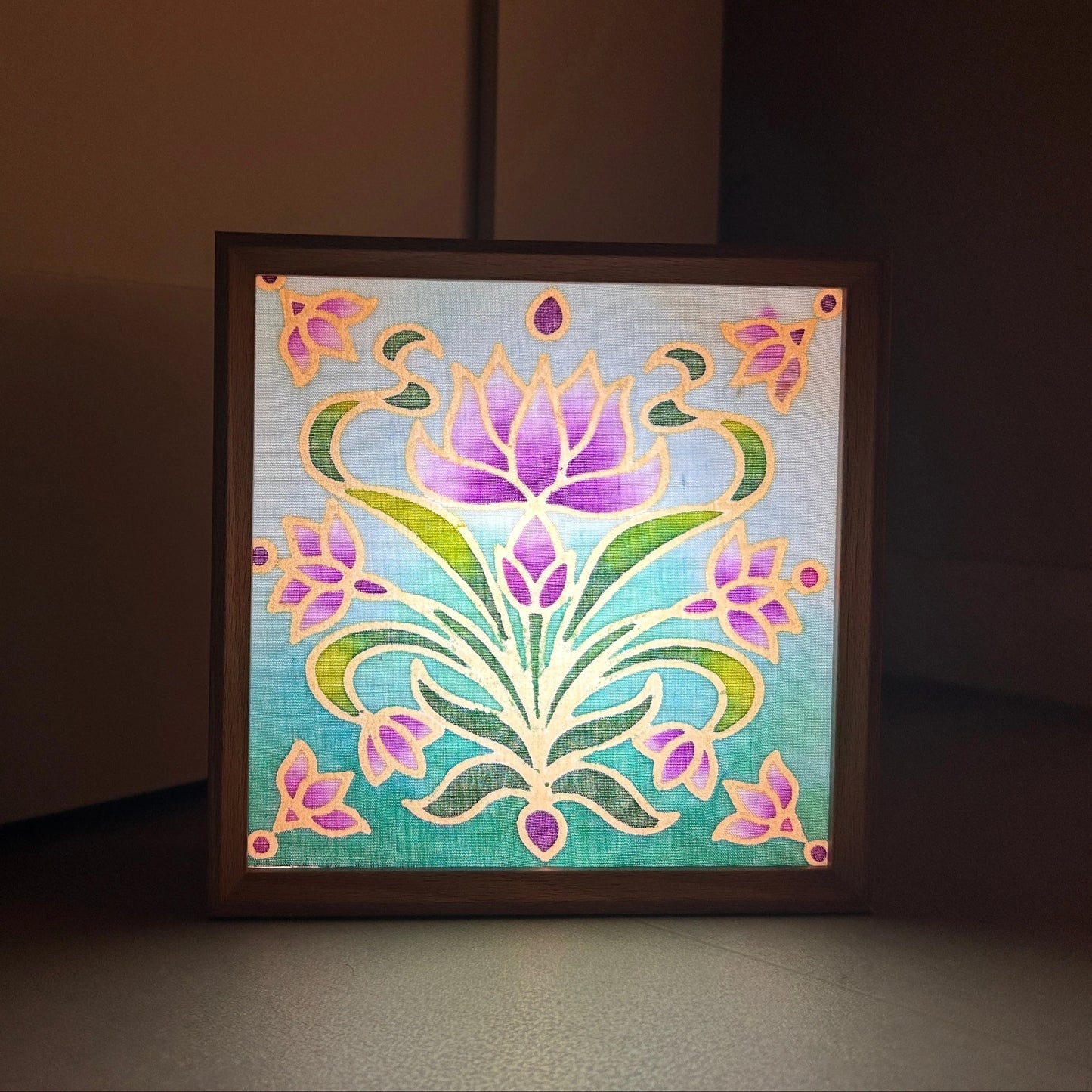 Night Lotus - Batik Lamp Kit