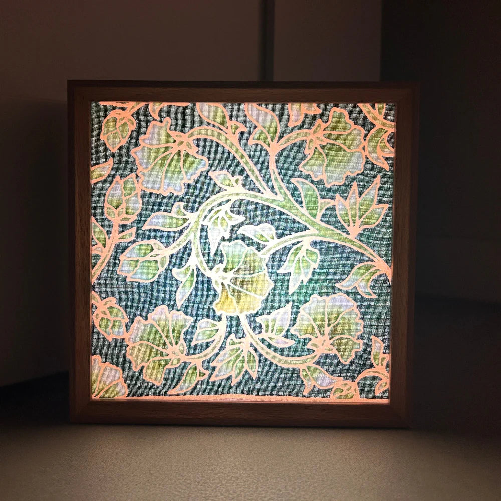 Vintage Peonies - Batik Lamp Kit