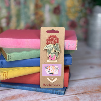 House Plant Wooden Bookmark