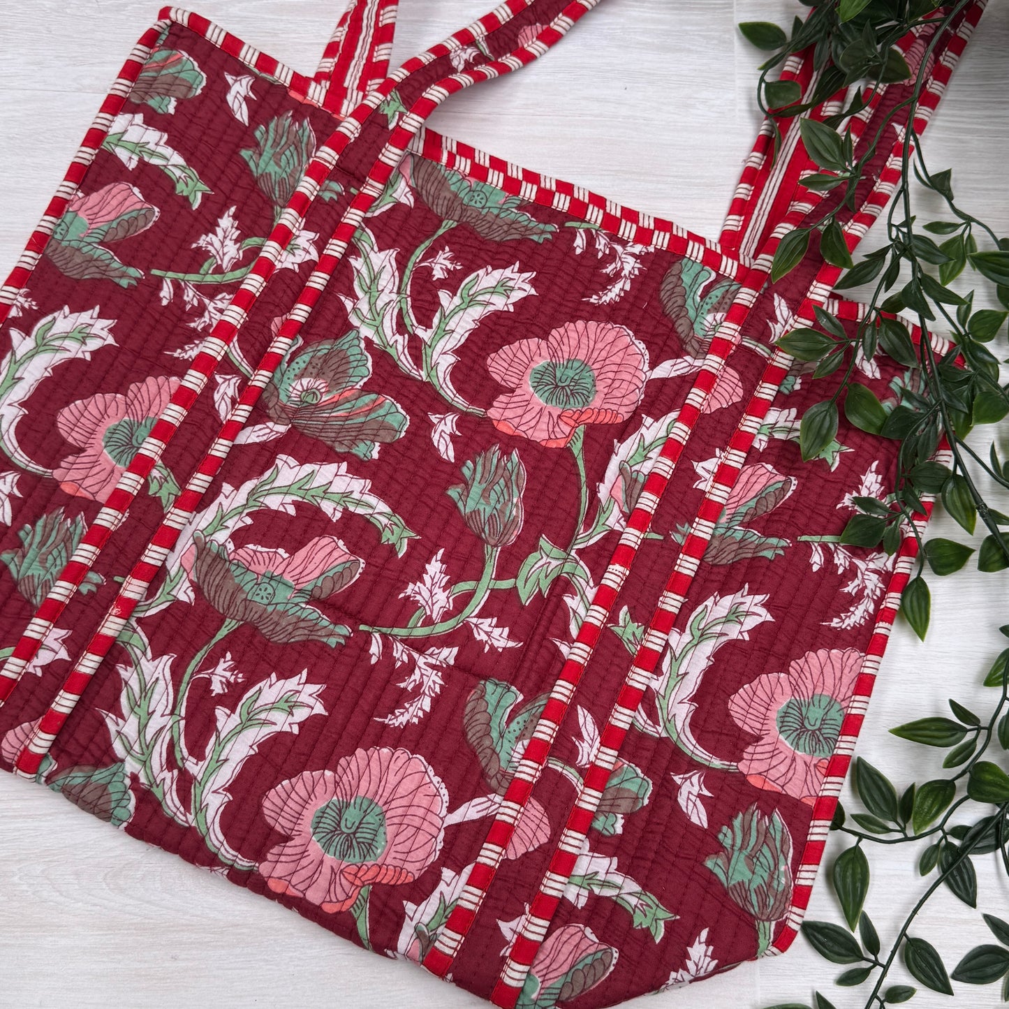 Small Reversible Quilted Tote Bag (pattern M)