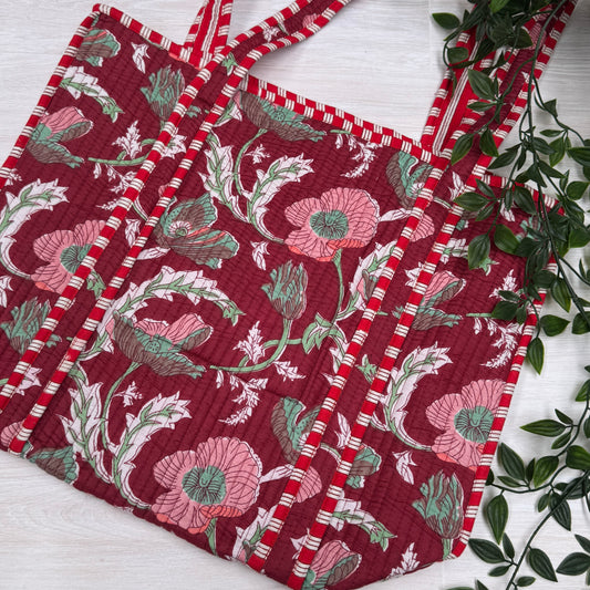 Small Reversible Quilted Tote Bag (pattern M)
