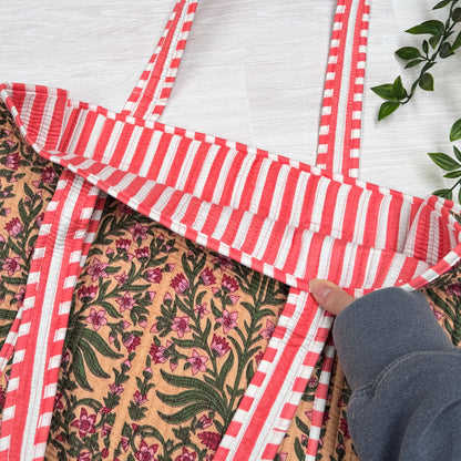 Small Reversible Quilted Tote Bag (pattern N)
