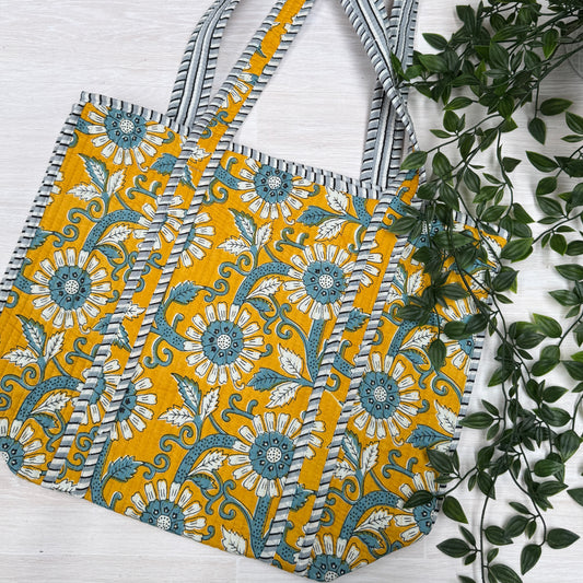 Small Reversible Quilted Tote Bag (pattern J)