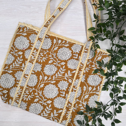 Small Reversible Quilted Tote Bag (pattern F)