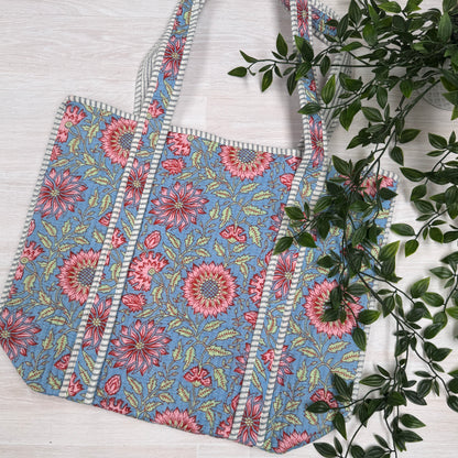 Small Reversible Quilted Tote Bag (pattern E)
