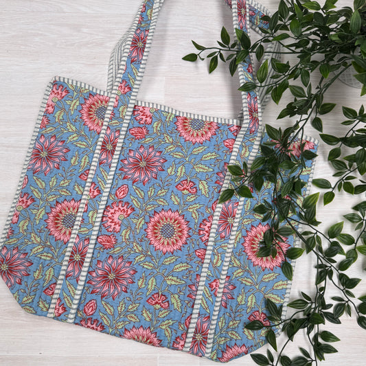 Small Reversible Quilted Tote Bag (pattern E)