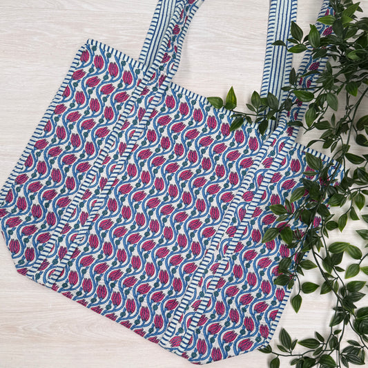 Small Reversible Quilted Tote Bag (pattern C)