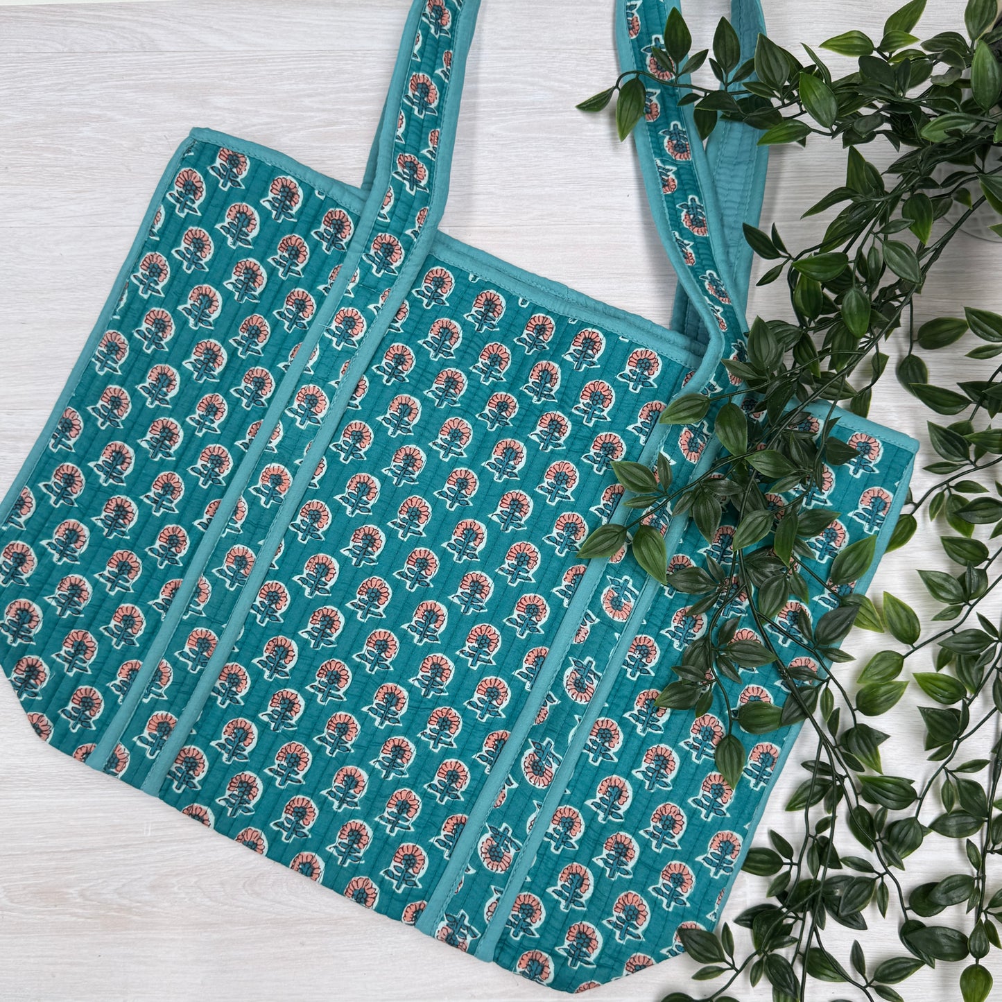 Small Reversible Quilted Tote Bag (pattern A)