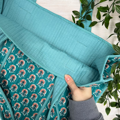 Small Reversible Quilted Tote Bag (pattern A)