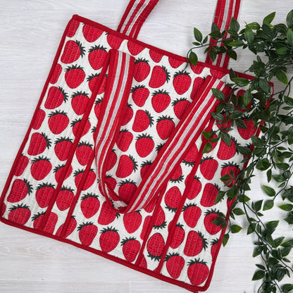 Large Reversible Quilted Tote Bag (No. 2)