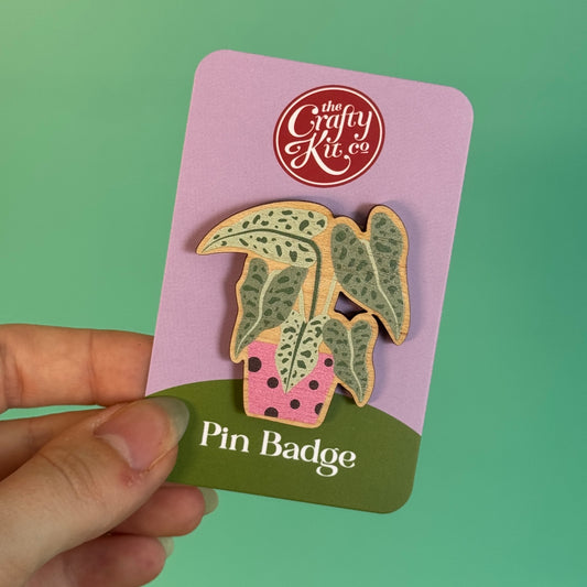 House Plant Pin Badge