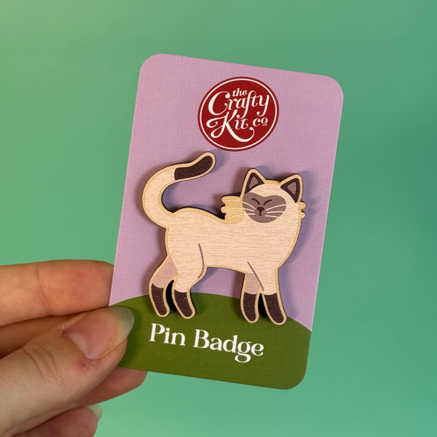 Cat Pin Badge - Siamese