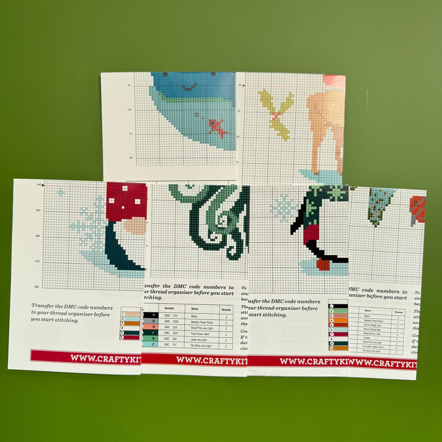 Cross Stitch Pattern Instructions Pack