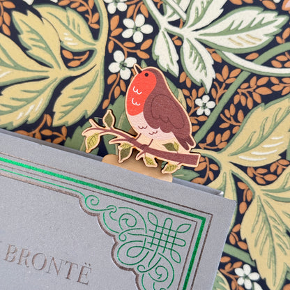 Robin Wooden Bookmark