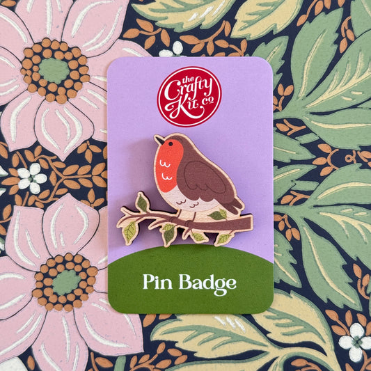 Robin Pin Badge