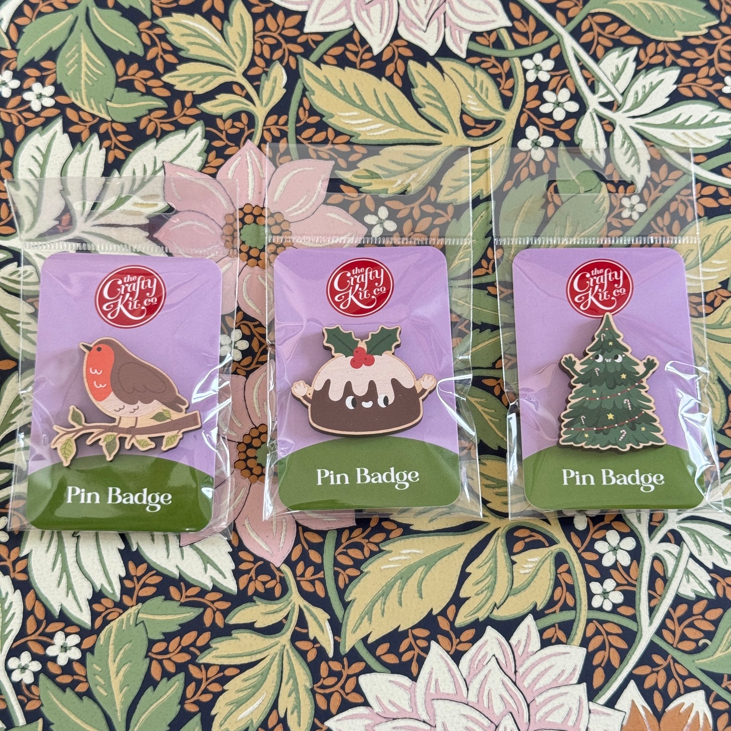 Christmas Pudding Pin Badge