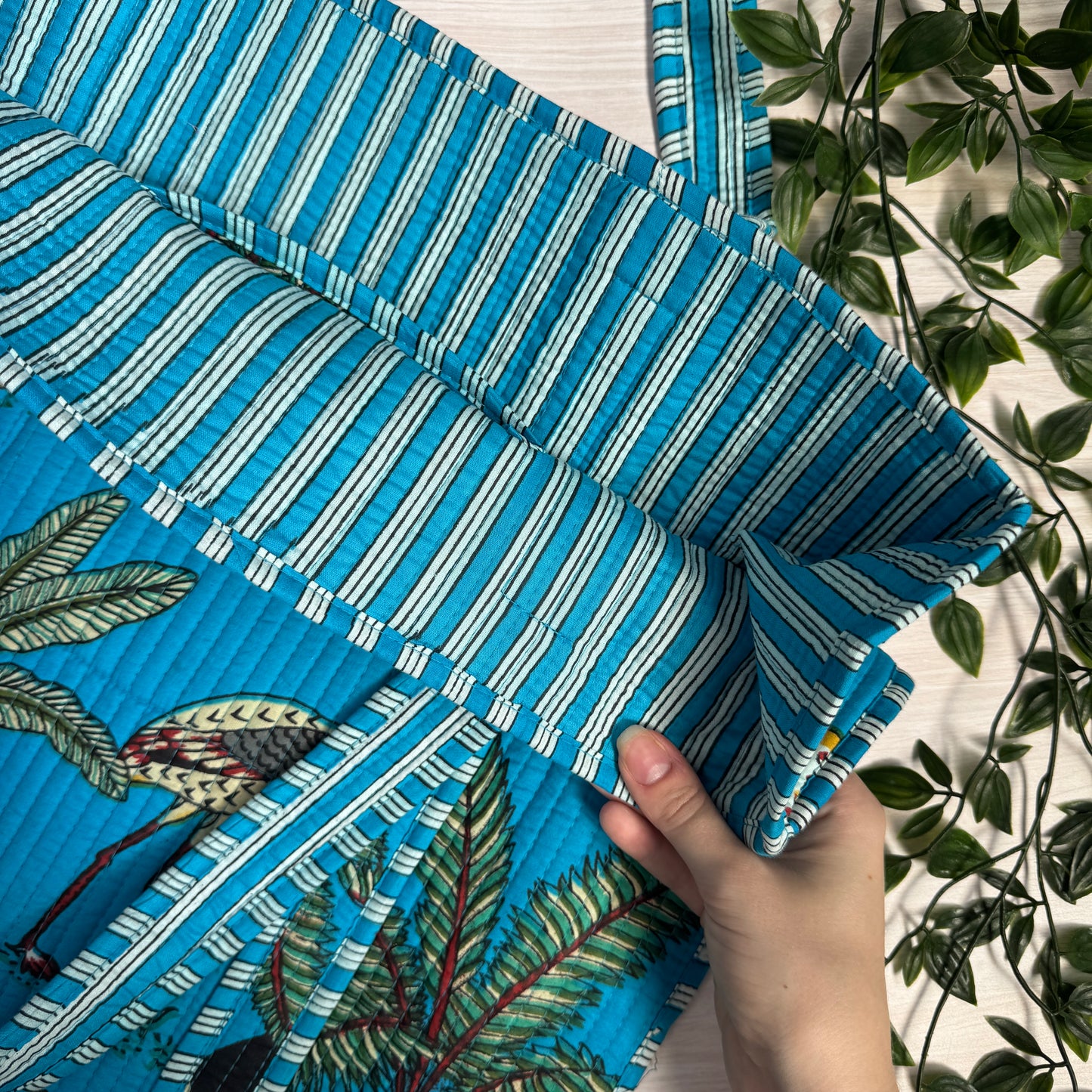 Large Reversible Quilted Tote Bag (No. 12)