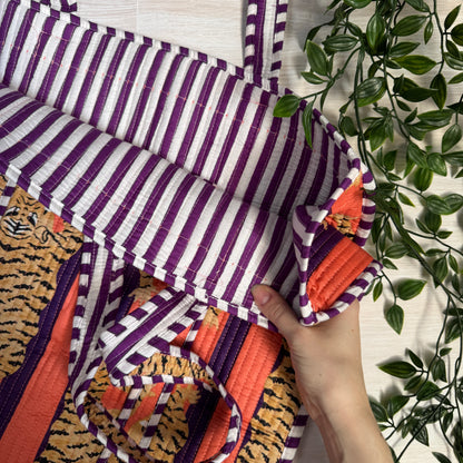 Large Reversible Quilted Tote Bag (No. 13)