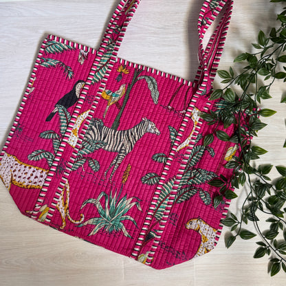 Small Reversible Quilted Tote Bag (pattern G)