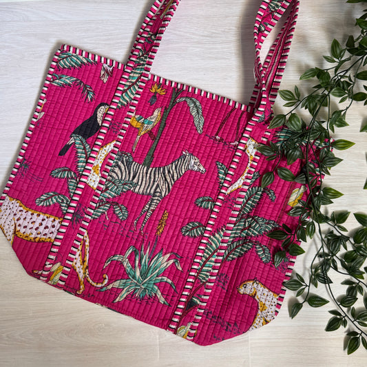 Small Reversible Quilted Tote Bag (pattern G)