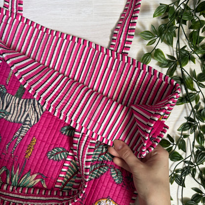 Small Reversible Quilted Tote Bag (pattern G)