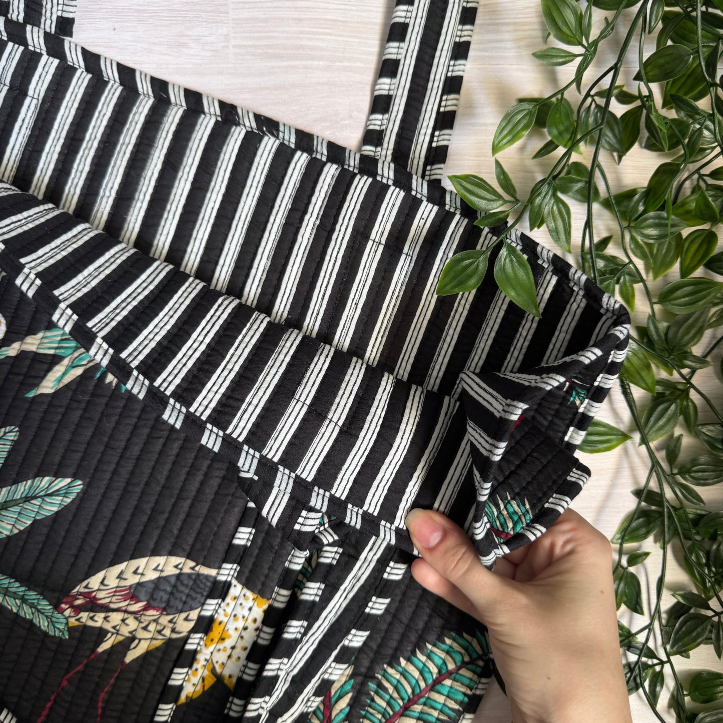 Small Reversible Quilted Tote Bag (pattern H)