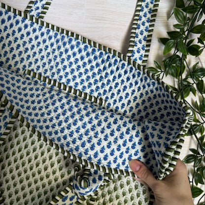 Small Reversible Quilted Tote Bag (pattern B)