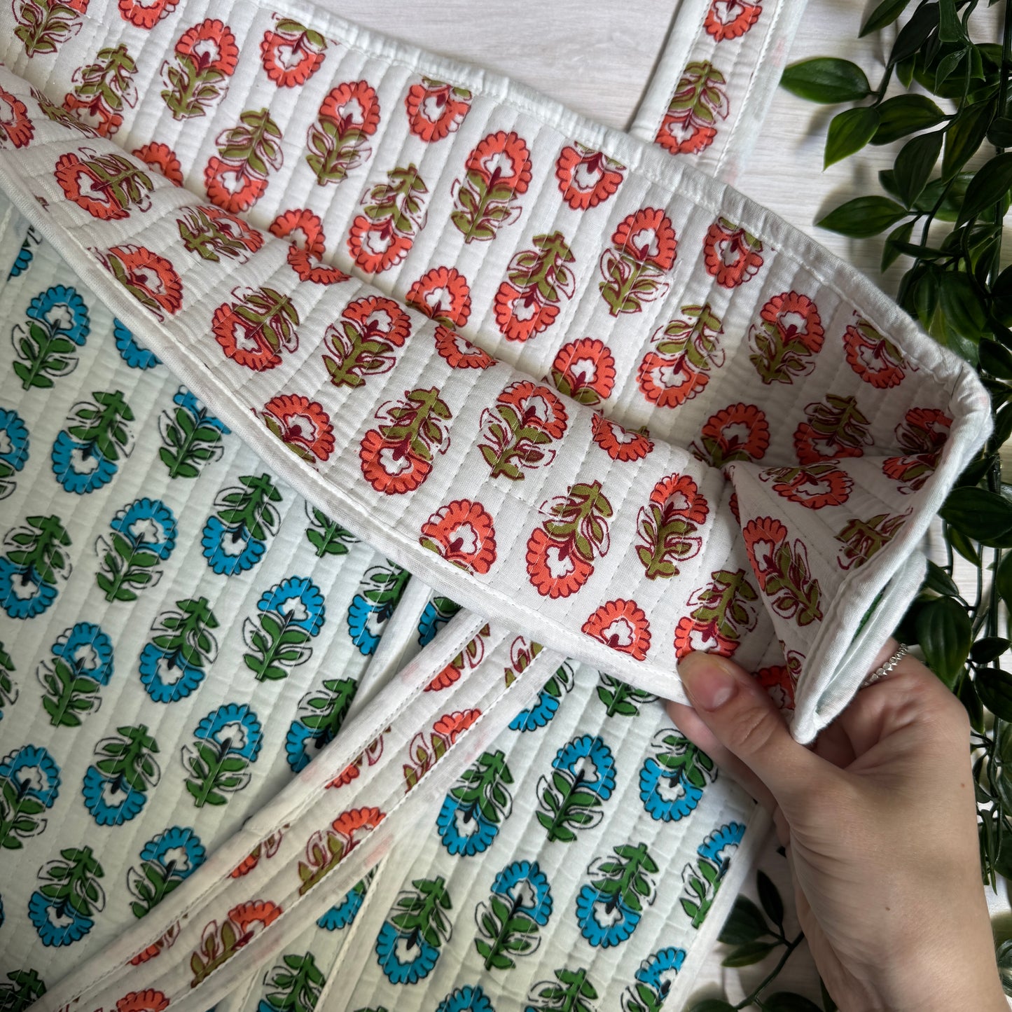 Small Reversible Quilted Tote Bag (pattern Q)