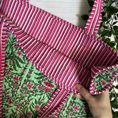 Small Reversible Quilted Tote Bag (pattern R)