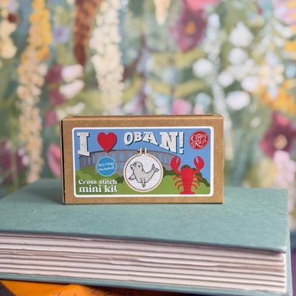 I Love Oban! Mini Matchbox Cross Stitch Kit