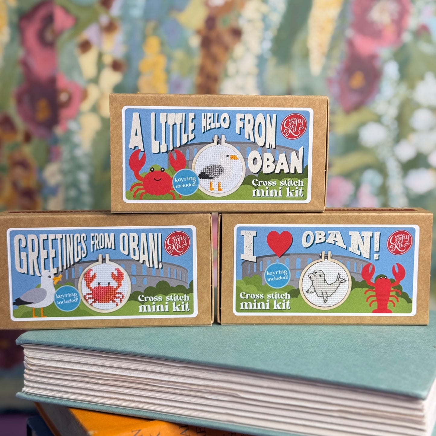I Love Oban! Mini Matchbox Cross Stitch Kit