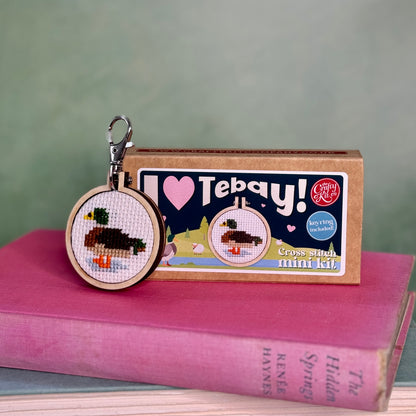I Love Tebay! Mini Matchbox Cross Stitch Kit