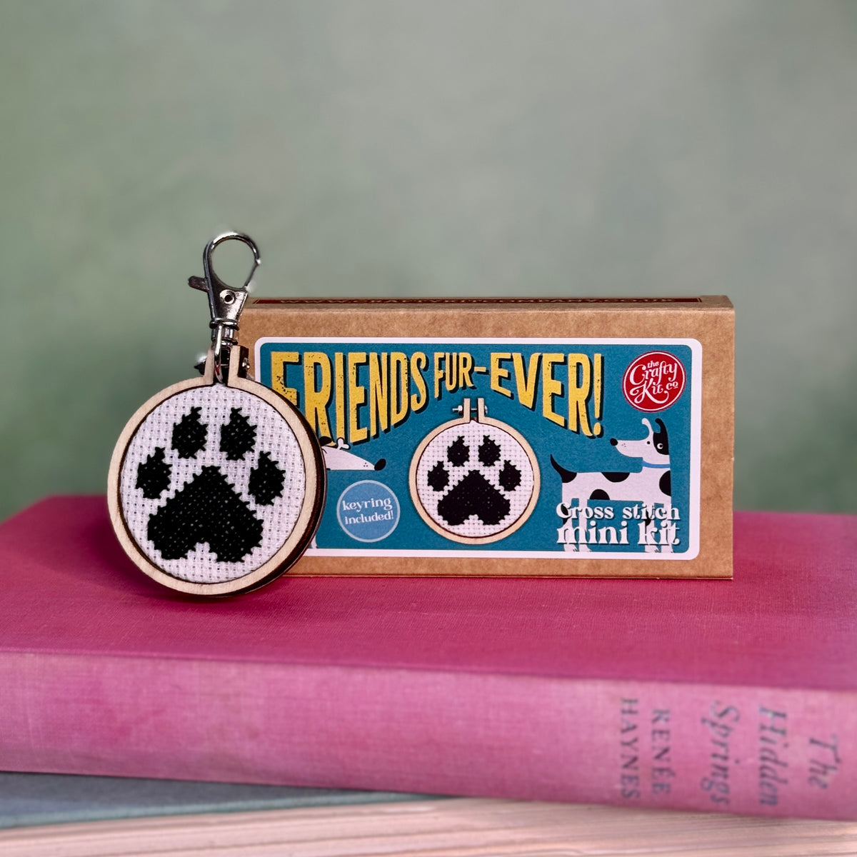 Friends Fur-ever! Mini Matchbox Cross Stitch Kit