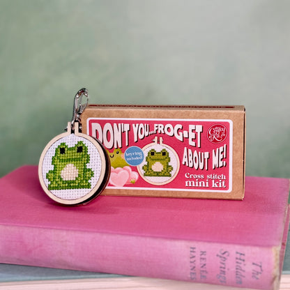 Don't You Frog-et About Me! Mini Matchbox Cross Stitch Kit