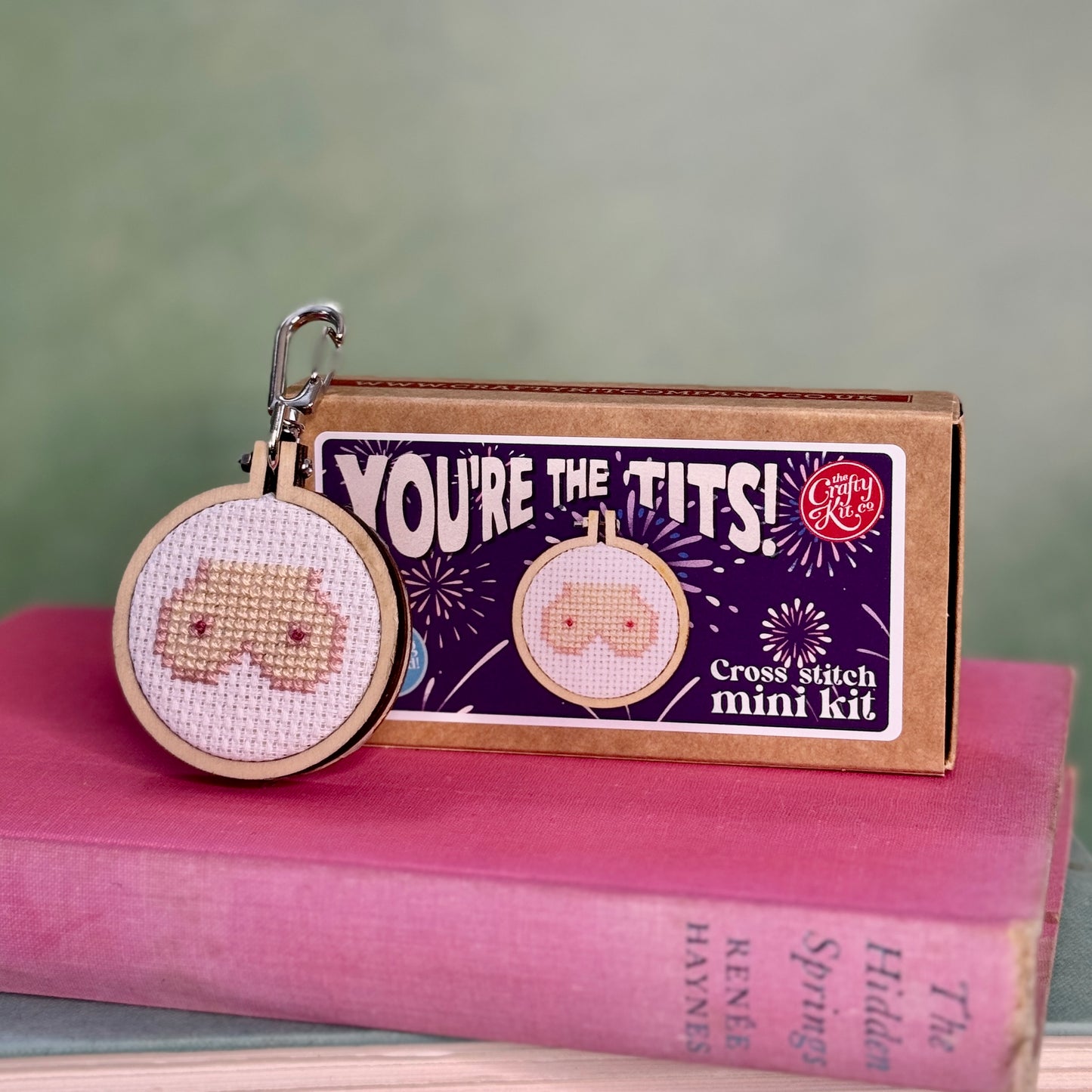 You're The Tits! Mini Matchbox Cross Stitch Kit
