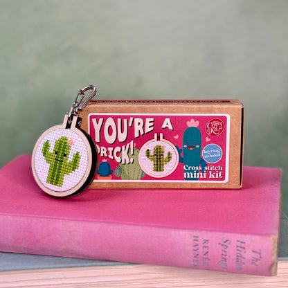You're a Pr*ck! Mini Matchbox Cross Stitch Kit