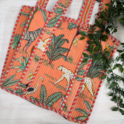 Large Reversible Quilted Tote Bag (No. 2)