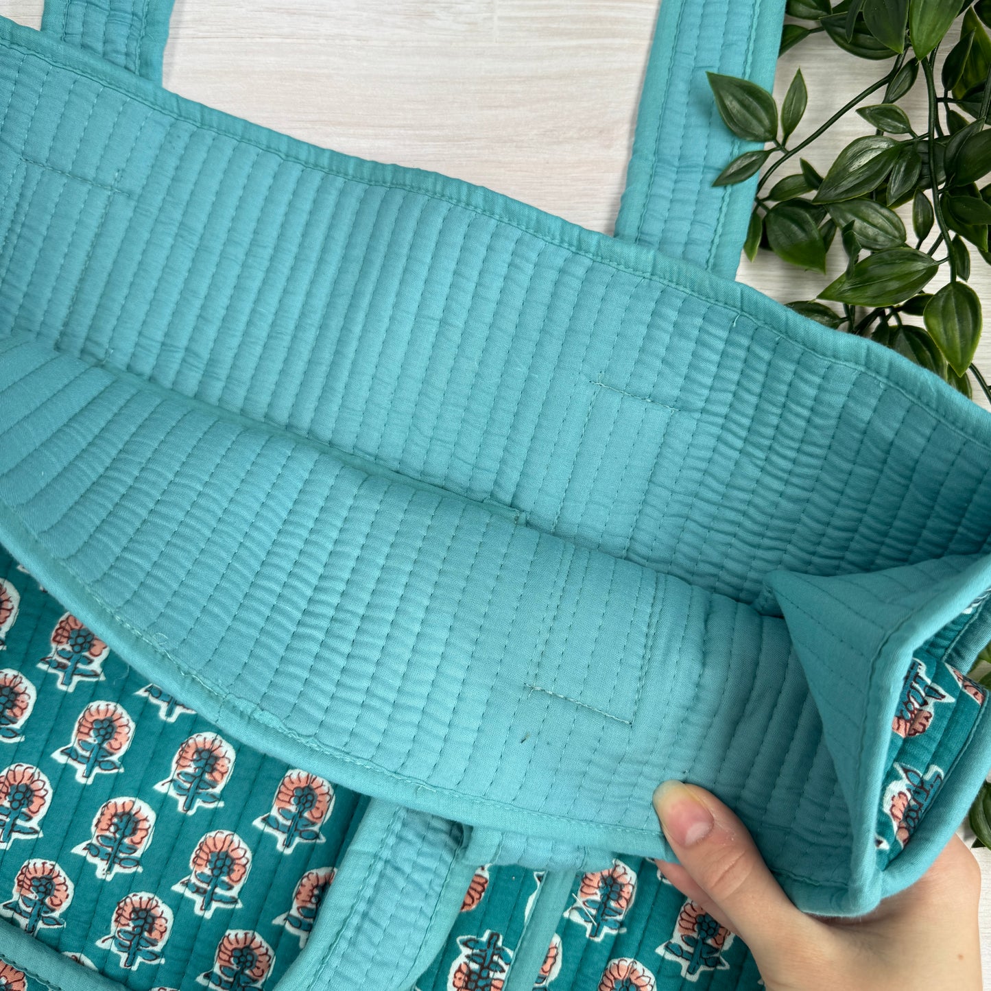 Small Reversible Quilted Tote Bag (pattern J)
