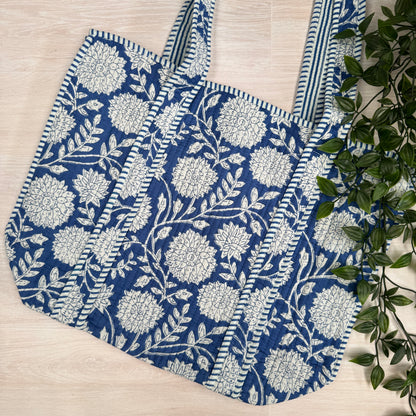 Small Reversible Quilted Tote Bag (pattern A)