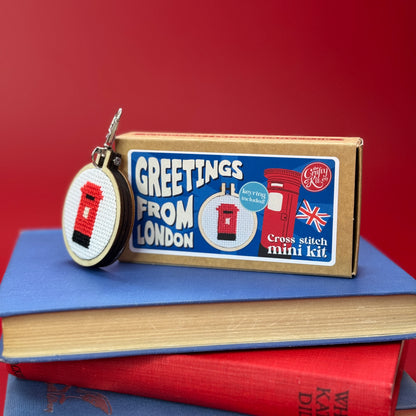 Greetings from London! Mini Matchbox Cross Stitch Kit