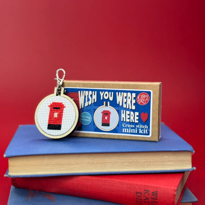 Wish You Were Here Mini Matchbox Cross Stitch Kit