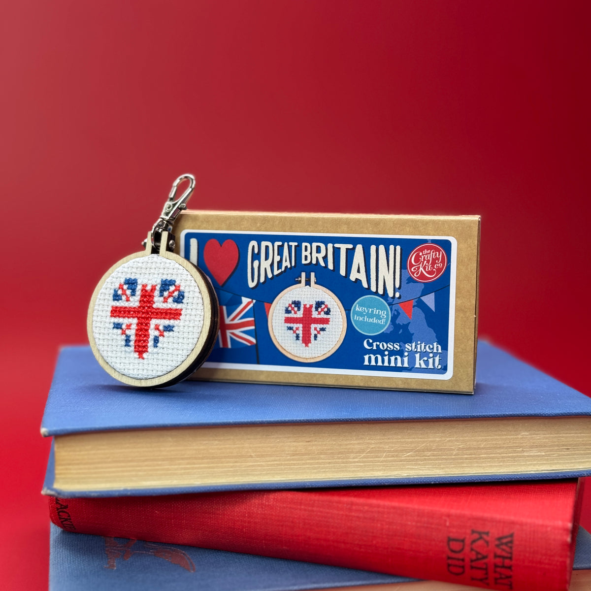 I Love Great Britain! Mini Matchbox Cross Stitch Kit