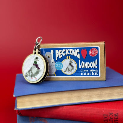 I Pecking Love London! Mini Matchbox Cross Stitch Kit