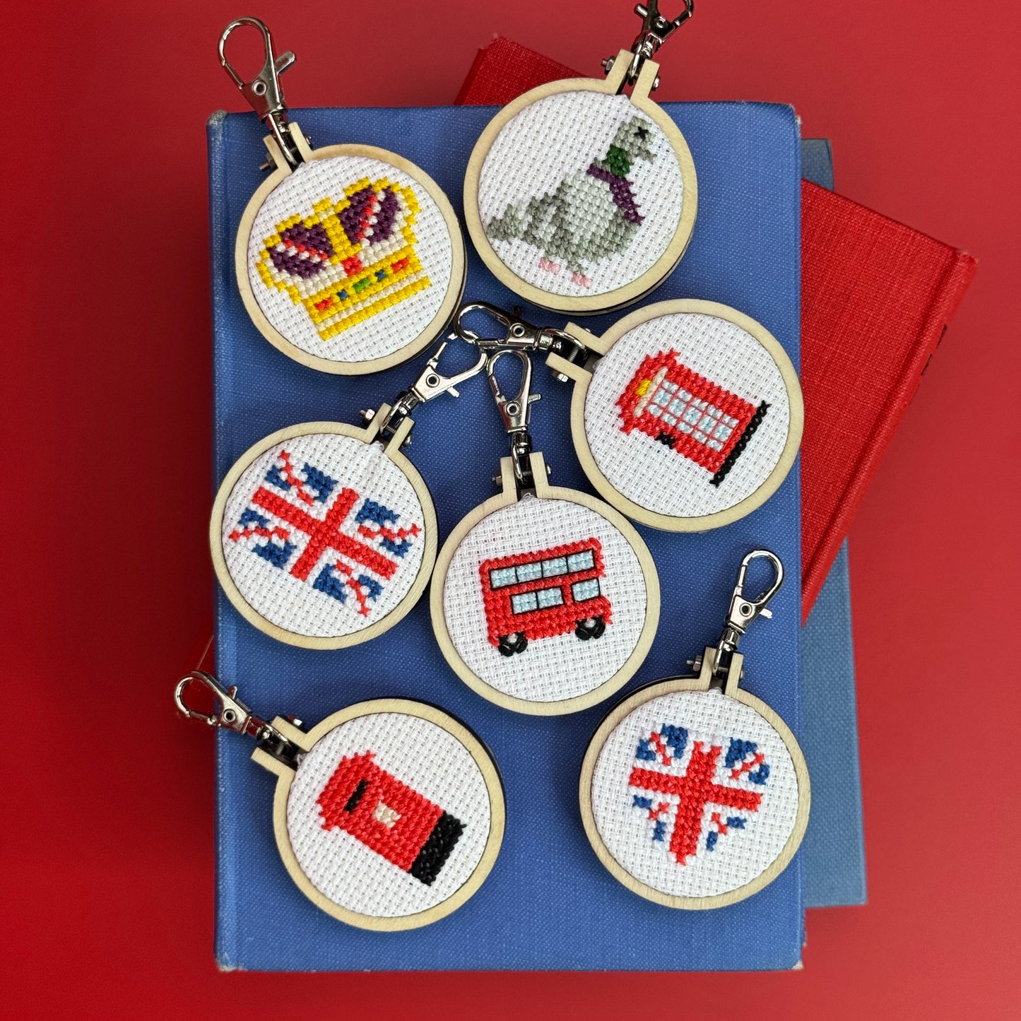 I Pecking Love London! Mini Matchbox Cross Stitch Kit