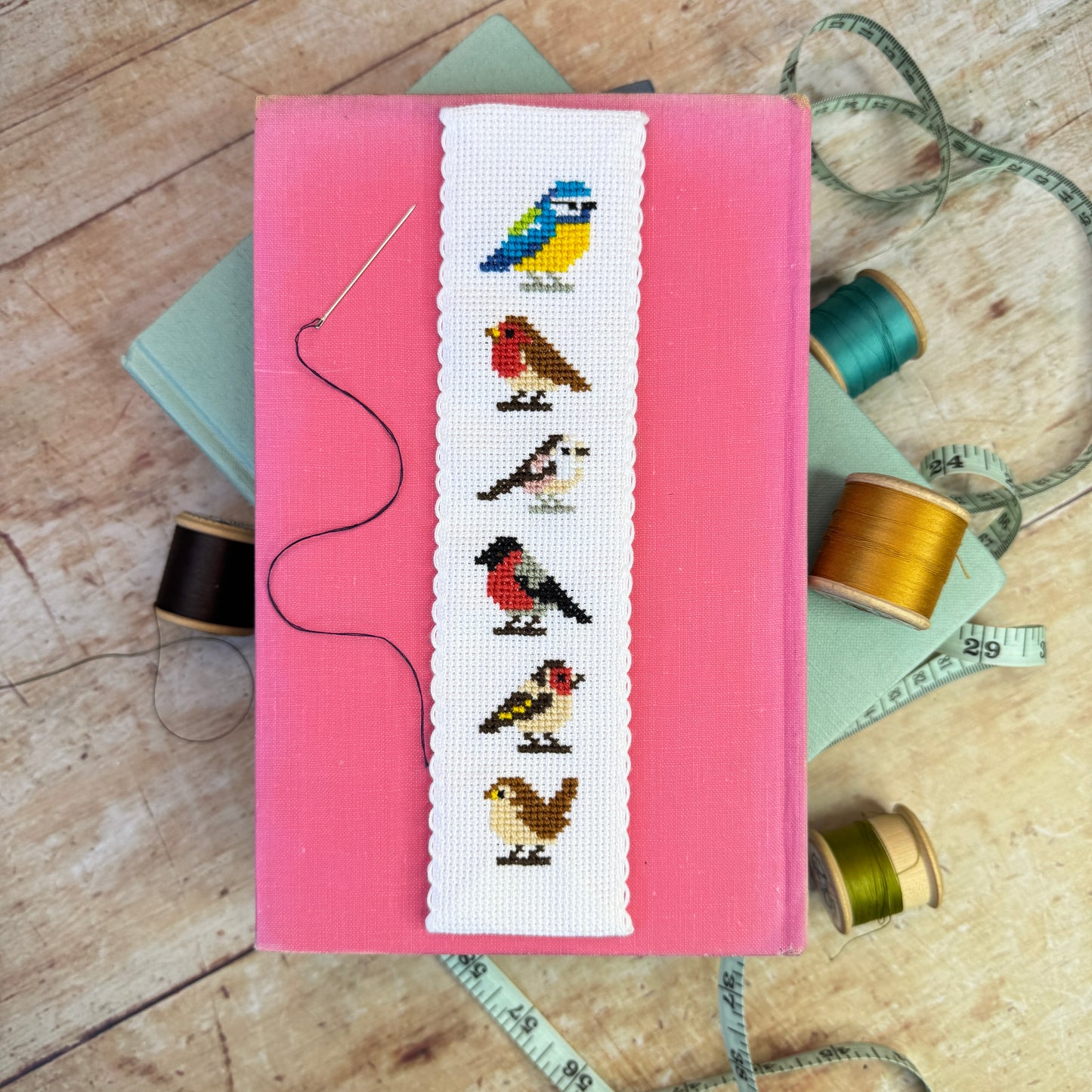 Garden Birds Cross Stitch Bookmark Kit