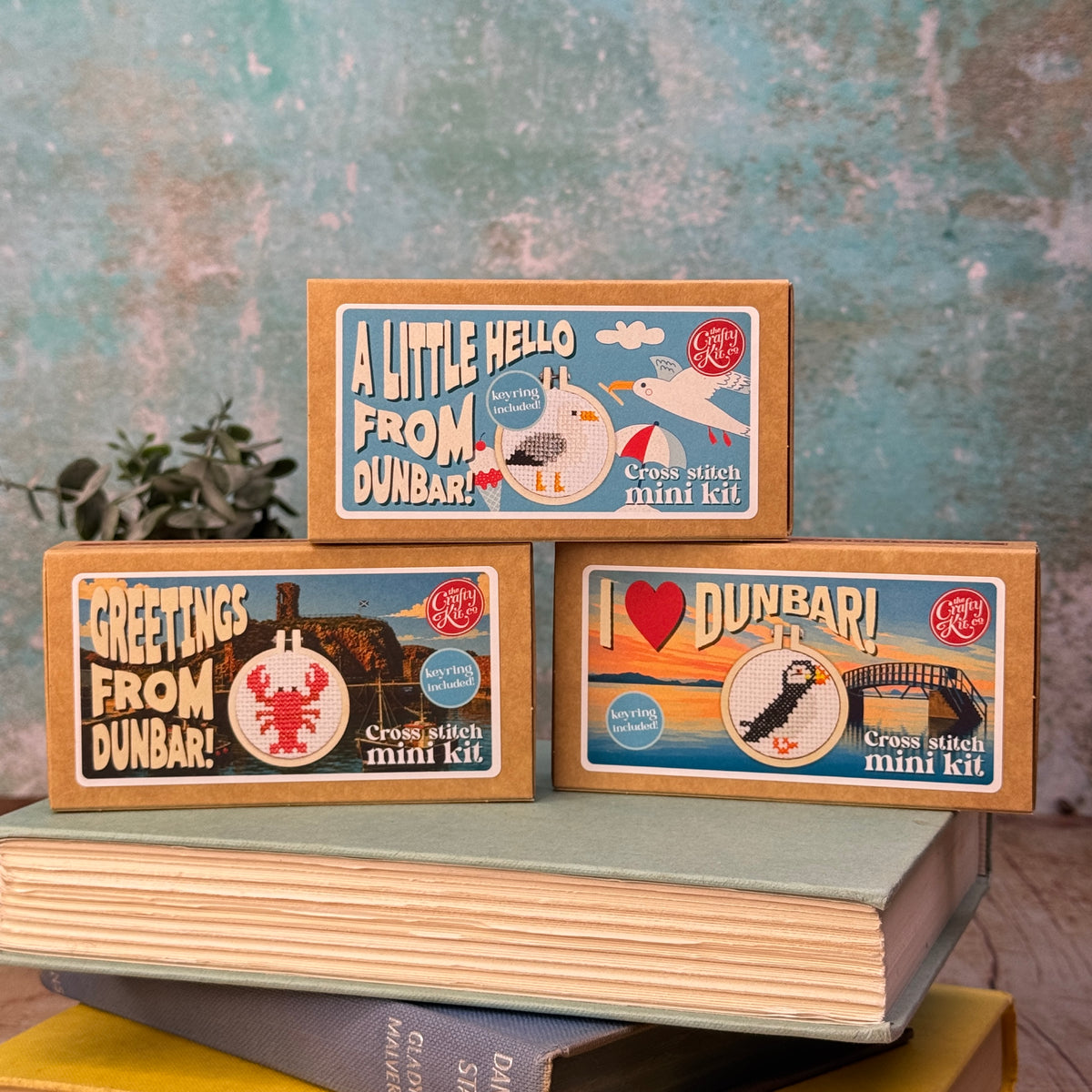 A Little Hello From Dunbar! Mini Matchbox Cross Stitch Kit